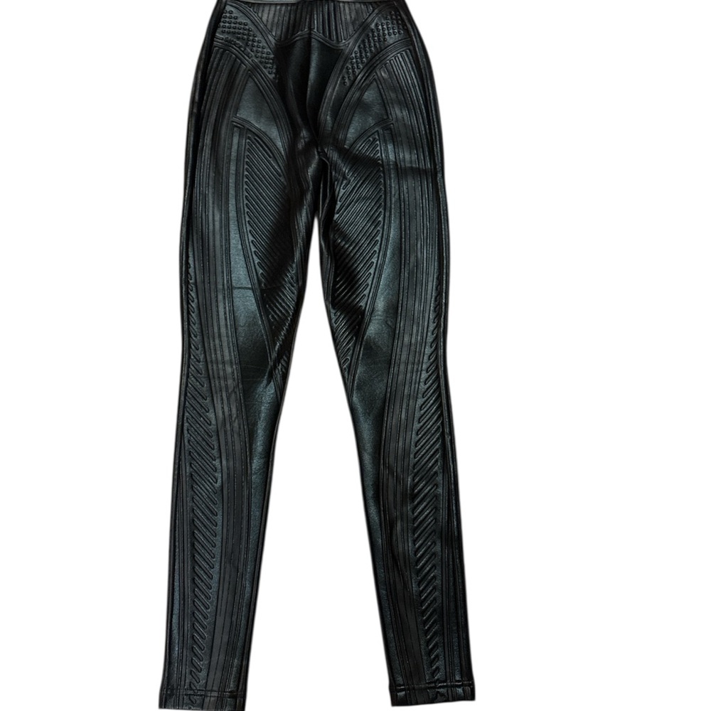 Mugler Black embossed Leggings - Picture 4 of 7